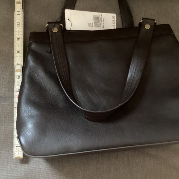 NWT Jones of New York  Dark Brown soft leather handbag - Picture 12 of 14